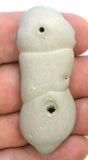 DVH Fairy Stone Concretion Bead Pendant Goddess Rock Quebec 63x25x13 (4906)