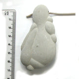 DVH Fairy Stone Concretion Bead Goddess Pendant Quebec 75x40x14 (5077)
