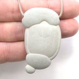 DVH Fairy Stone Concretion Bead Goddess Pendant Quebec 52x30x13 (5081)