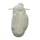 DVH Fairy Stone Concretion Bead Goddess Pendant Quebec 70x34x16 (5082)