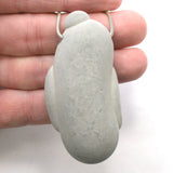 DVH Fairy Stone Concretion Bead Goddess Pendant Quebec 70x34x16 (5082)