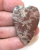 DVH Sonora Dendritic Jasper Rhyolite Heart 2 Sided Cabochon 48x33x9 (4264)