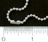 DVH 16" to 30" 2.0mm Sterling Silver Ball Chain w/ Sterling Silver Connector Clasp - DVHdesigns