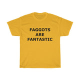 F@GG*T$ ARE FANTASTIC Classic Queen Fabulous QUEER Unisex Heavy Cotton Tee