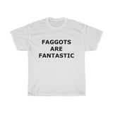 F@GG*T$ ARE FANTASTIC Classic Queen Fabulous QUEER Unisex Heavy Cotton Tee