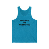 F@GG*TS ARE FANTASTIC Classic Queen Fabulous Queer Unisex Jersey Tank