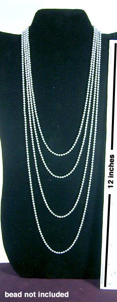 DVH 16" to 30" 2.0mm Sterling Silver Ball Chain w/ Sterling Silver Connector Clasp - DVHdesigns