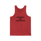 F@GG*TS ARE FANTASTIC Classic Queen Fabulous Queer Unisex Jersey Tank