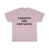 F@GG*T$ ARE FANTASTIC Classic Queen Fabulous QUEER Unisex Heavy Cotton Tee