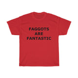F@GG*T$ ARE FANTASTIC Classic Queen Fabulous QUEER Unisex Heavy Cotton Tee