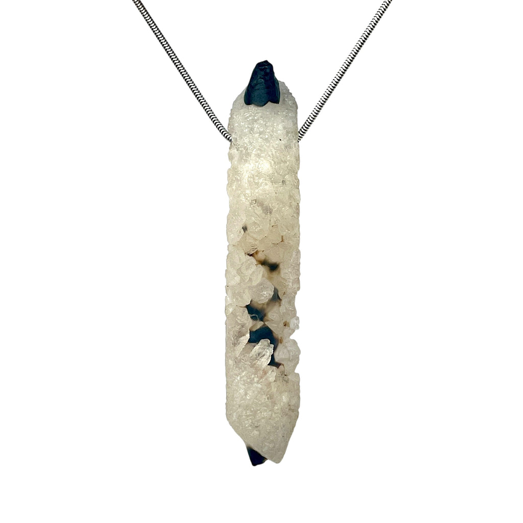 DVH Private Collection Gobi Agate Witch Finger Agate Bead Pendant 92x17mm (6347) - DVHdesigns