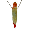 DVH Rare Gobi Agate Witch Finger Agate Bead Pendant 81x15x13mm (6348) - DVHdesigns
