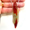 DVH Rare Gobi Agate Witch Finger Agate Bead Pendant 91x20x15mm (6349) - DVHdesigns