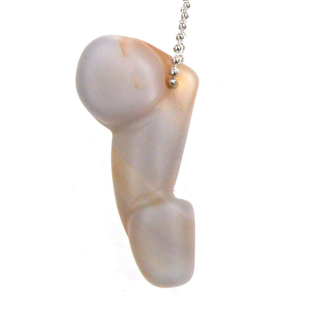 DVH 2.5" Fae Agate Phallus Bead Penis Pendant (5324)
