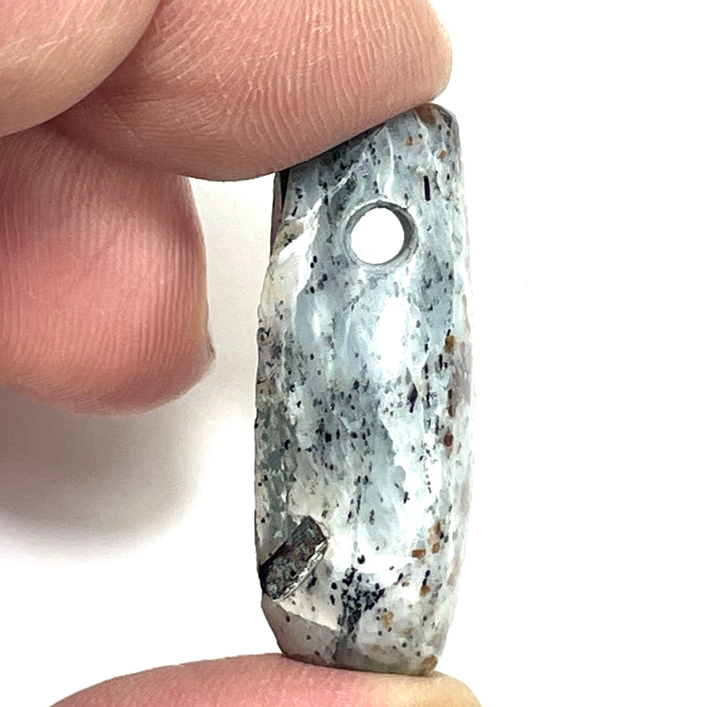 DVH Astrophyllite Druzy Fireworks Stone Natural Face Bead Pendant Russia 33x20x12mm (6457) - DVHdesigns