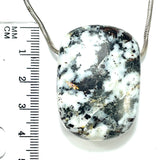 DVH Astrophyllite Druzy Fireworks Stone Natural Face Bead Pendant Russia 40x30x17mm (6459)