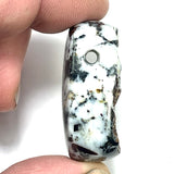 DVH Astrophyllite Druzy Fireworks Stone Natural Face Bead Pendant Russia 40x30x17mm (6459)