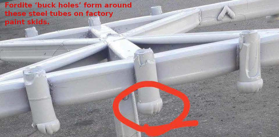 DVH Rare Michigan Blue Fordite Buck Hole Donut Bead Pendant Chv Frd Jp 58mm Rd x 13 (6380) - DVHdesigns