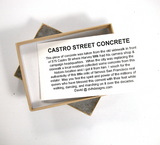 10g Castro Concrete Gay Pride Relic from Sidewalk of Harvey Milk Camera Shop (5697)