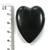 DVH Tennessee Coal Heart Bead Pendant American Shungite 42x33x13mm (4937)