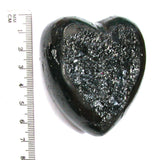 DVH 2.8oz American Shungite Bituminous Coal Heart Fossil Fuel Climate Grief Healing Crystal (5624)