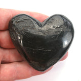 DVH 2oz American Shungite Bituminous Coal Heart Fossil Fuel Climate Grief Healing Crystal (5625)