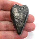 DVH 1oz American Shungite Bituminous Coal Heart Fossil Fuel Climate Grief Healing Crystal (5627)