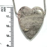 DVH Cobalto Calcite Heart Bead Pendant Pink Druzy Congo 33x26x11mm (6057)