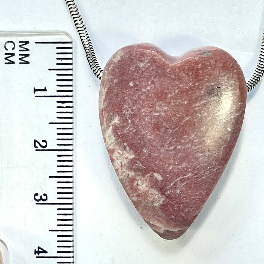DVH Cobalto Calcite Heart Bead Pendant Pink Druzy Congo 35x26x13mm (6326) - DVHdesigns