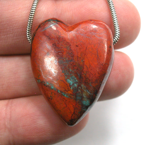 DVH Sonora Sunrise Heart Bead Cuprite 33x26x13mm (5805)