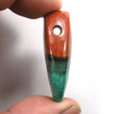 DVH Sonora Sunrise Bead Chrysocolla Cuprite 42x23x14mm (5806)