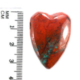 DVH Sonora Sunrise Healed Broken Heart Bead Chrysocolla Cuprite 32x23x12mm (5809)