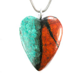 DVH Sonora Sunrise Pendant Chrysocolla Cuprite 39x31x9mm (5812)