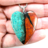 DVH Sonora Sunrise Pendant Chrysocolla Cuprite 39x31x9mm (5812)