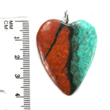 DVH Sonora Sunrise Pendant Chrysocolla Cuprite 39x31x9mm (5812)