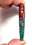 DVH Sonora Sunrise Healed Broken Heart Bead Chrysocolla Cuprite 68x38x13mm 65g (5934)