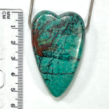 DVH Sonora Sunrise Healed Broken Heart Bead Chrysocolla Cuprite 53x34x13mm 40g (5936)