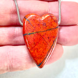 DVH Sonora Sunrise Healed Broken Heart Bead Chrysocolla Cuprite 39x26x12mm (6007)