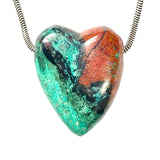 DVH Sonora Sunrise Healed Broken Heart Bead Chrysocolla Cuprite 30x24x13mm (6266) - DVHdesigns