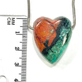 DVH Sonora Sunrise Healed Broken Heart Bead Chrysocolla Cuprite 30x24x13mm (6266) - DVHdesigns