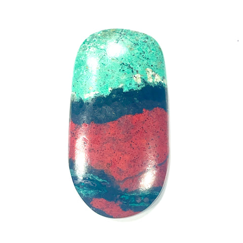 DVH Sonora Sunrise Cabochon Scenic Chrysocolla Cuprite 51x28x7mm (6410) - DVHdesigns