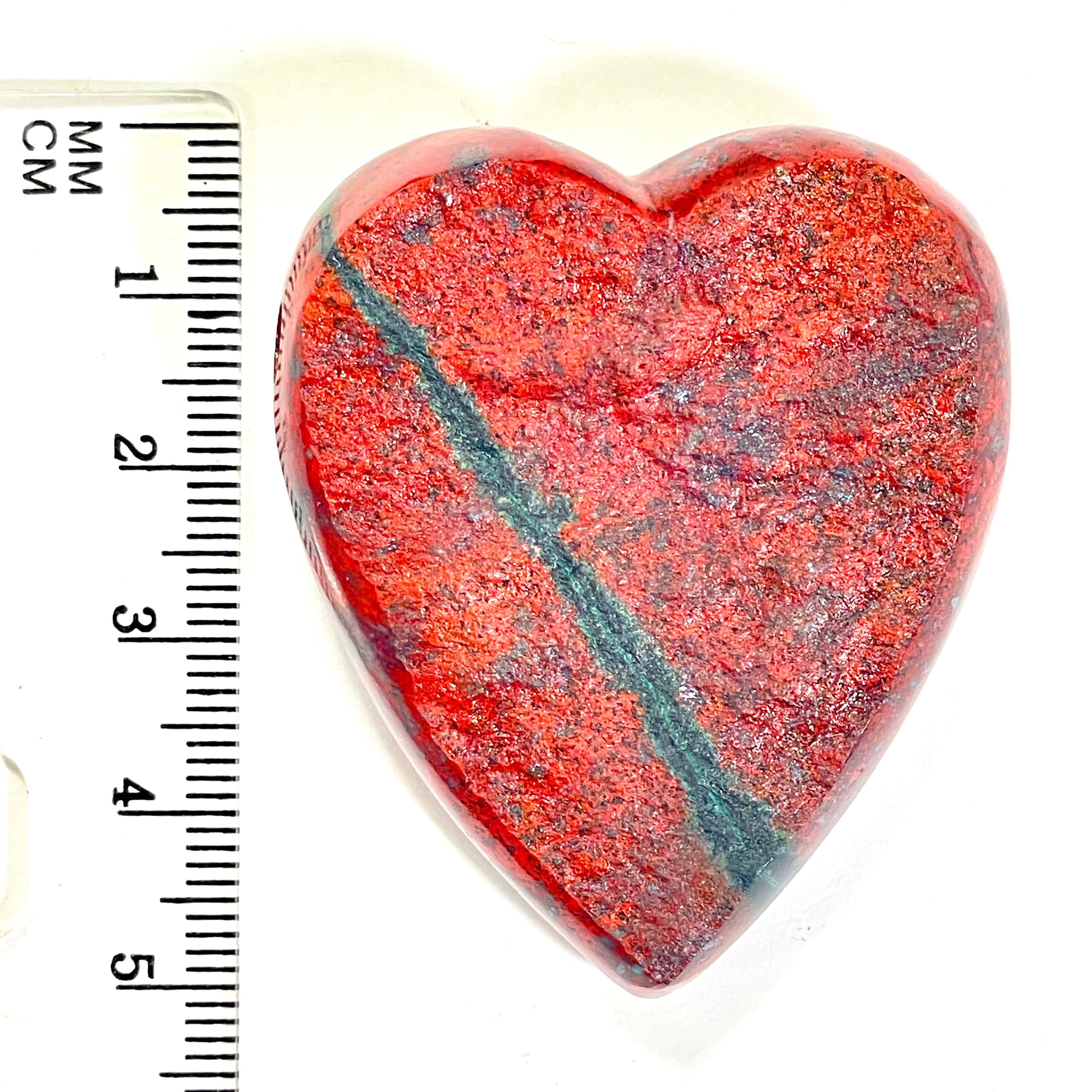 DVH Natural Face Sonora Sunrise Healed Broken Heart Bead Cuprite 49x42x14mm (6720)