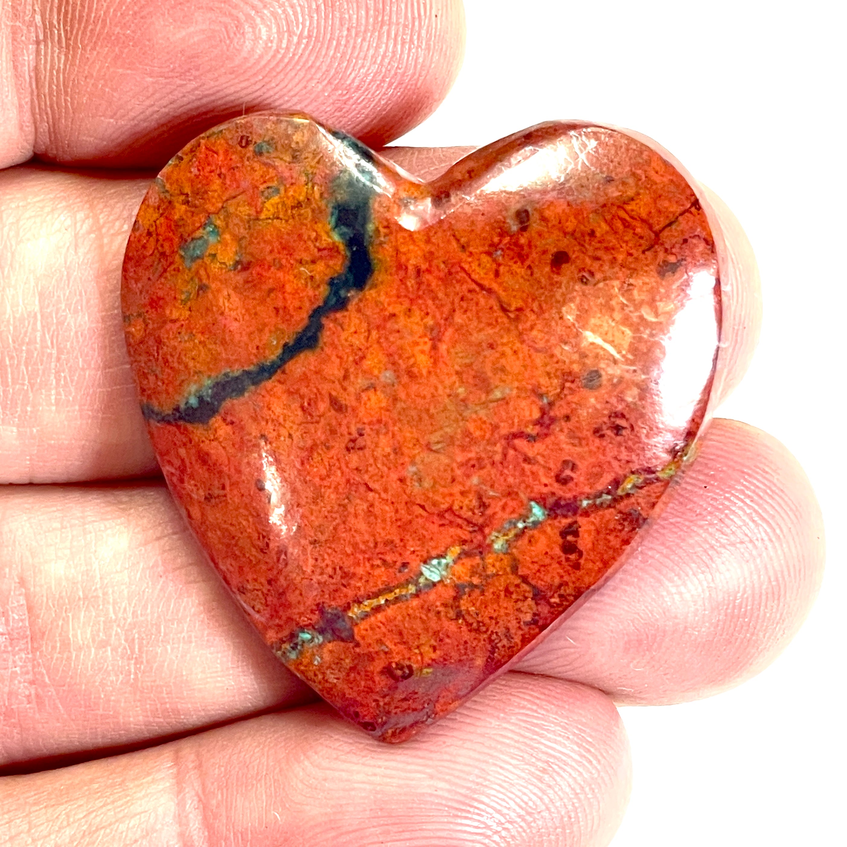 DVH Sonora Sunrise Healed Broken Heart Cuprite Cabochon 36x36x6mm (6722)