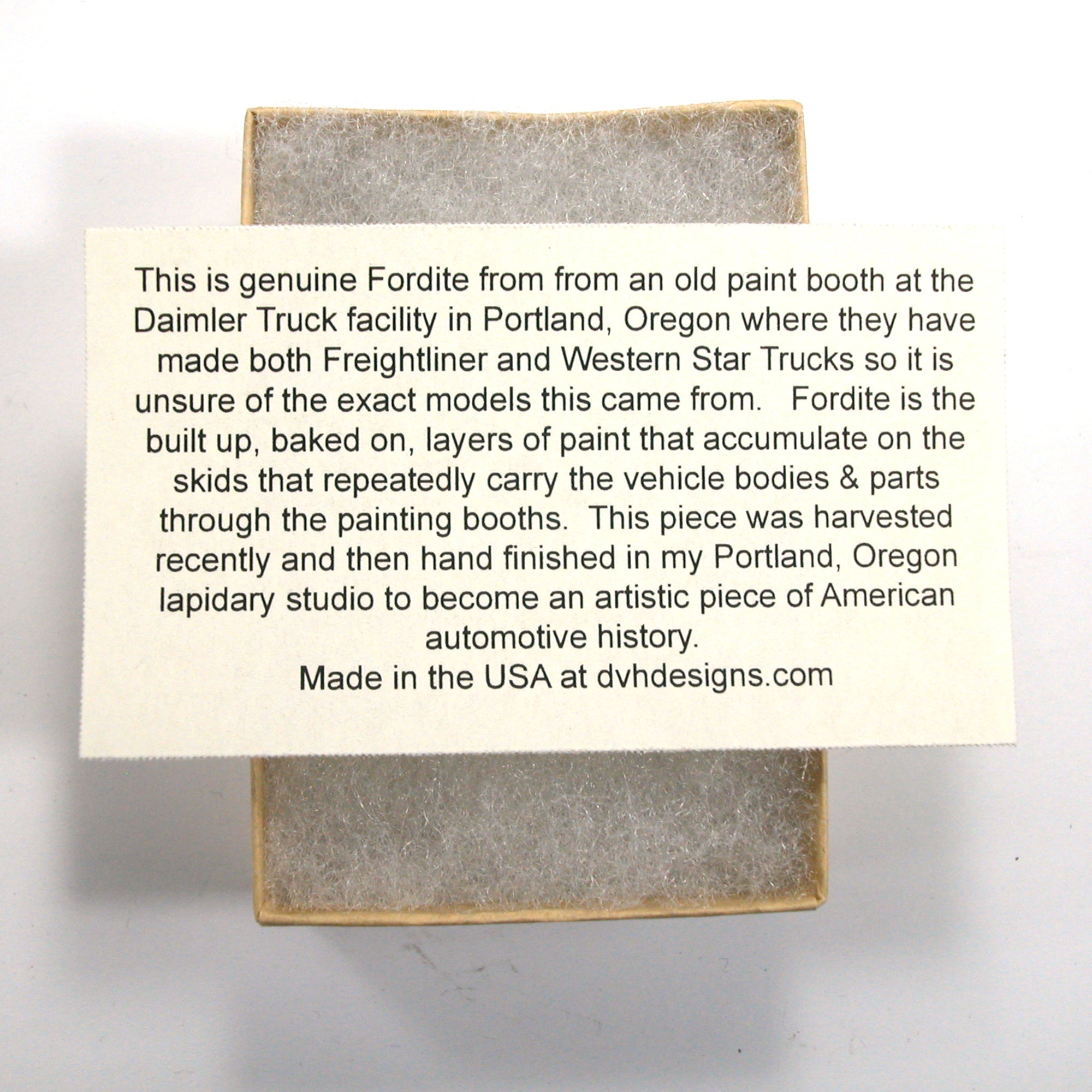 DVH PDX Fordite Earrings Freightliner Western Star 30x18x5mm (5531) - DVHdesigns