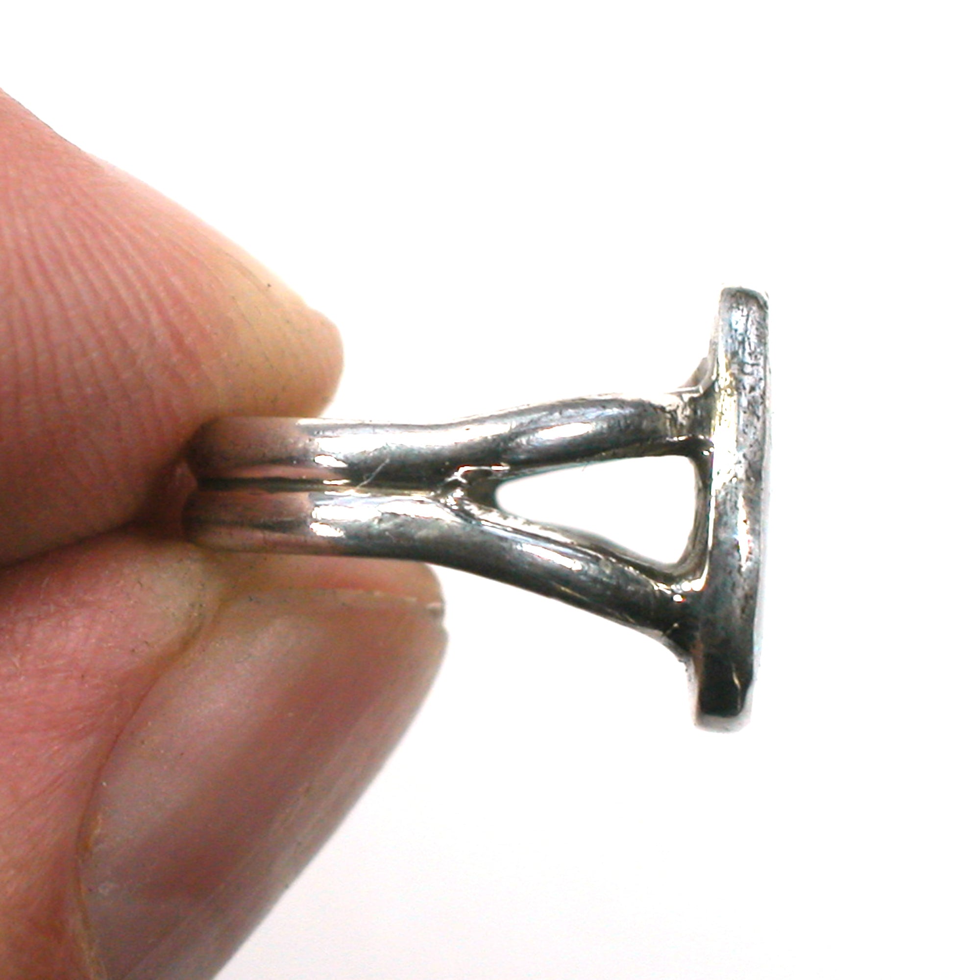 DVH sz 2.5 Australian Opal Sterling Silver Ring Made by Me for Nana! (5689) - DVHdesigns