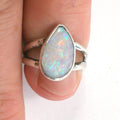 DVH sz 2.5 Australian Opal Sterling Silver Ring Made by Me for Nana! (5689) - DVHdesigns