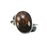 DVH sz 8 Fire Agate Sterling Ring Made by Me for Me! (5692)