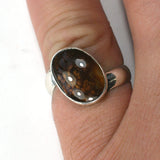 DVH sz 8 Fire Agate Sterling Ring Made by Me for Me! (5692)