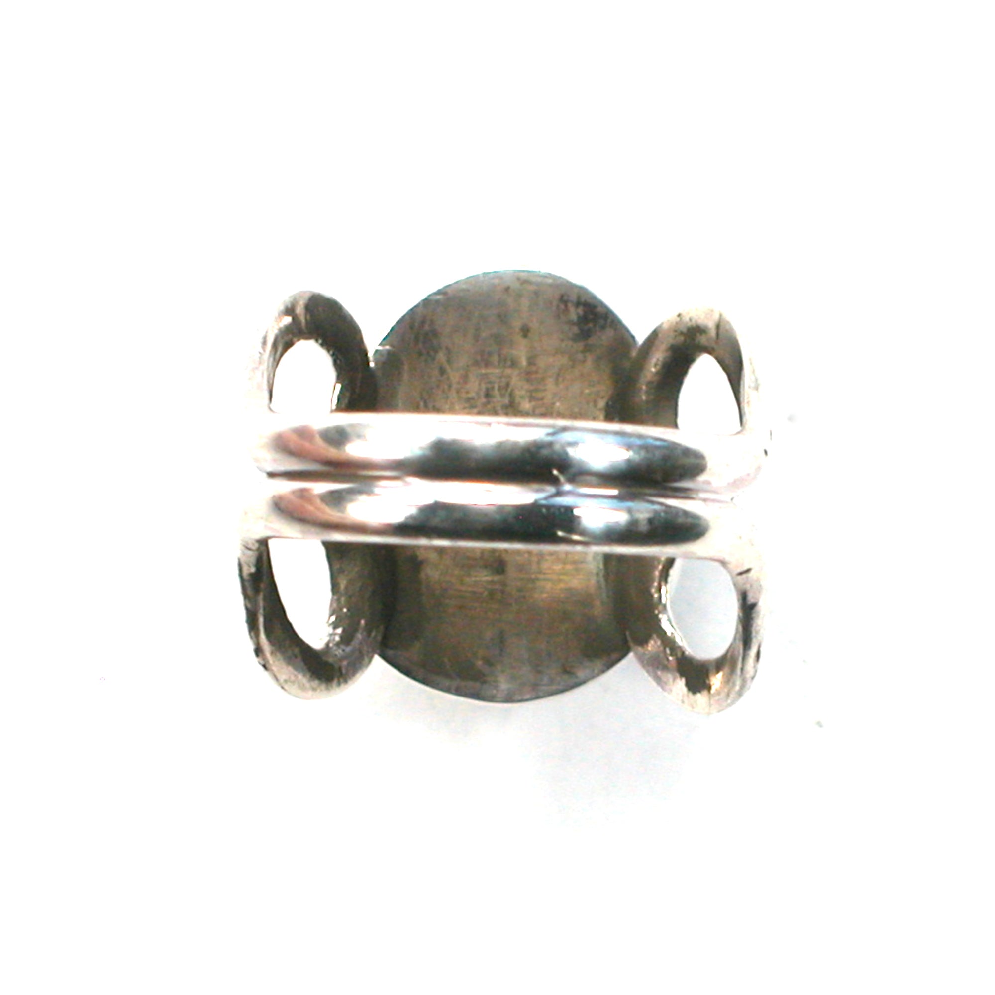 DVH sz 4 Azurite Sterling Heart Ring Made by Me for Mom! (5693) - DVHdesigns