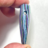DVH Fluorescent Funkite Heart Bead Industrial Paint (Fordite related) 50x40x14mm (6201)